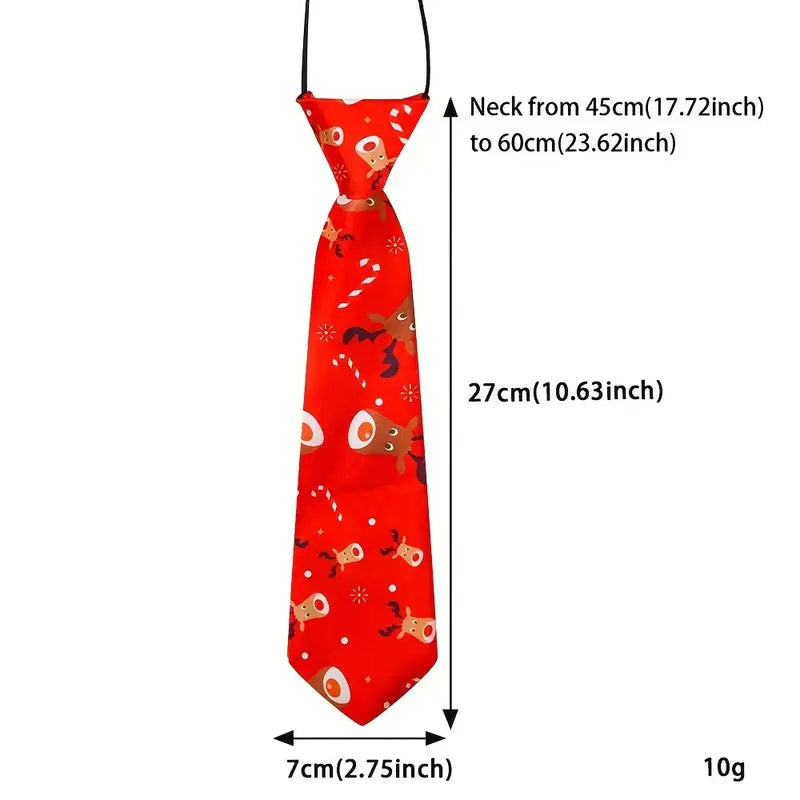 Christmas Dog Neck Tie