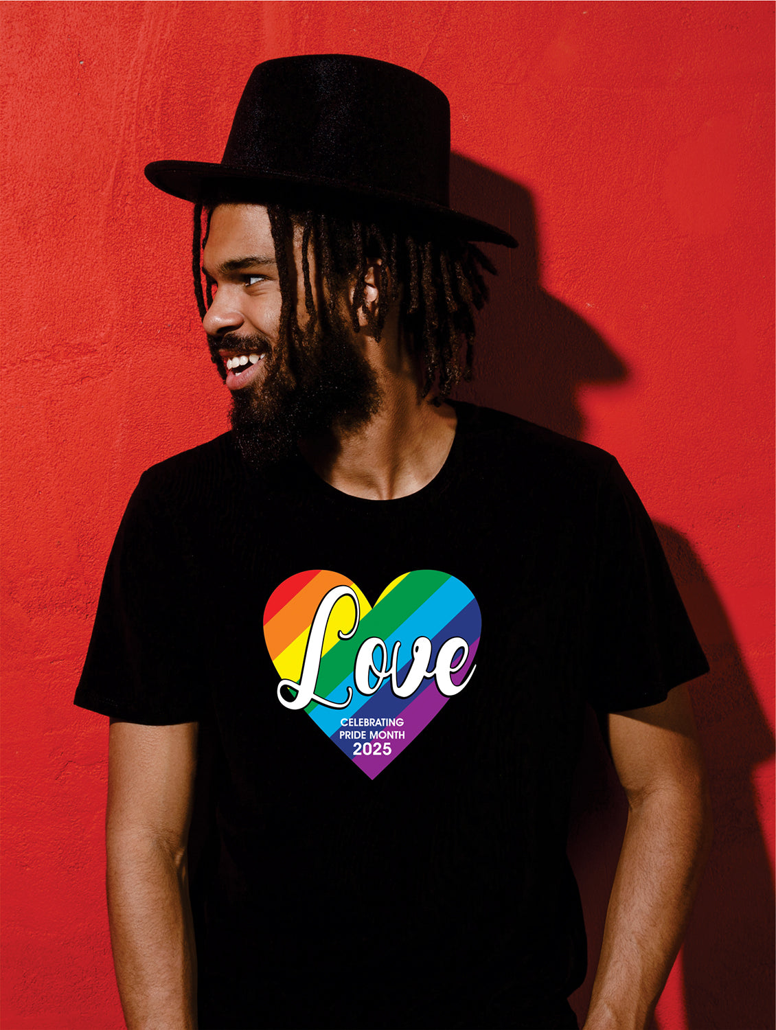 PRIDE 2025 Love Heart Design