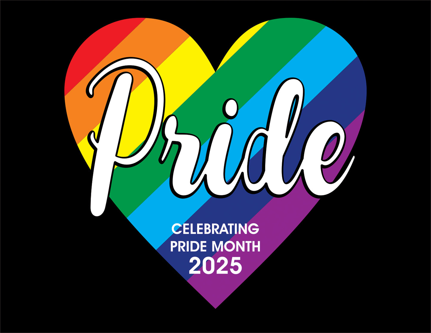 PRIDE 2025 Heart Design