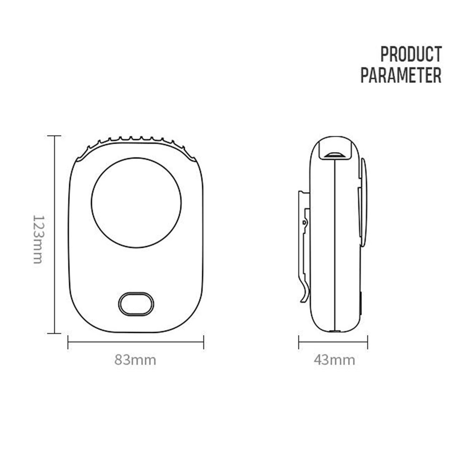 Mini Clip Portable Neck Fan