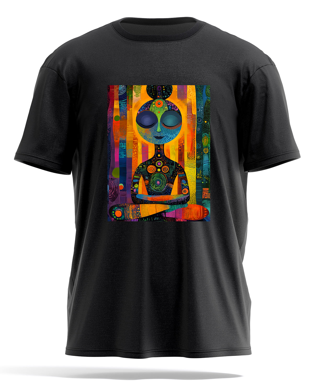 Abstract Art Woman Meditating T-shirt