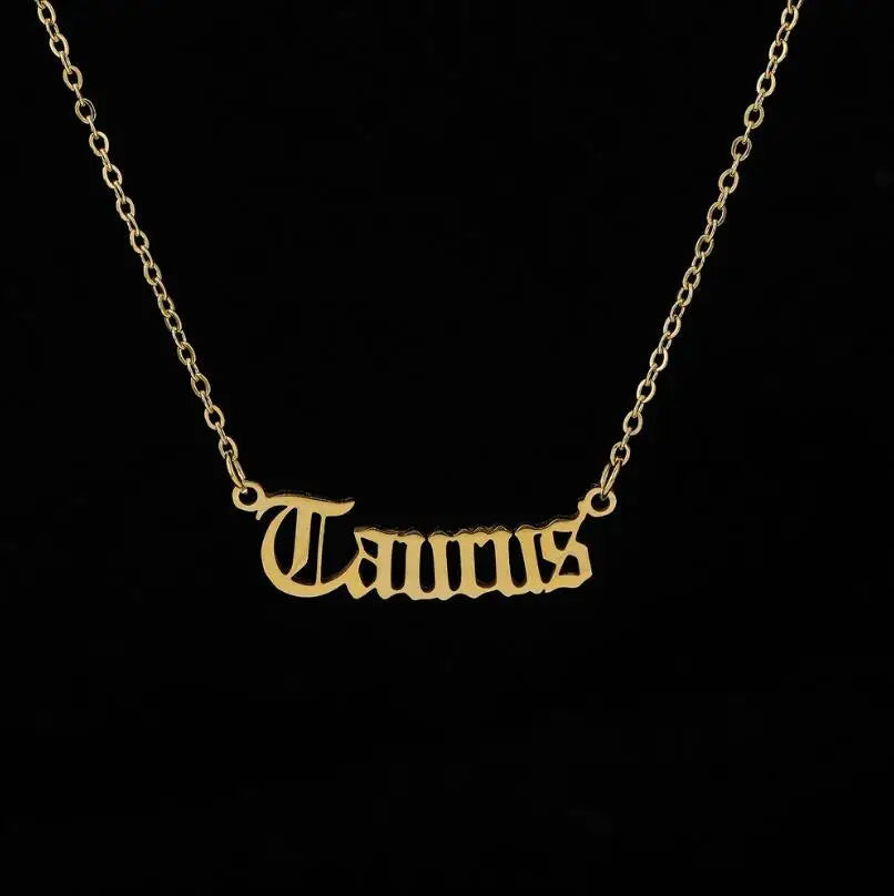 Zodiac Constellation Pendant Necklace