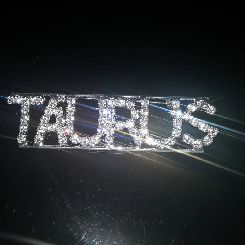 Crystal Zodiac Letters Brooch Pins