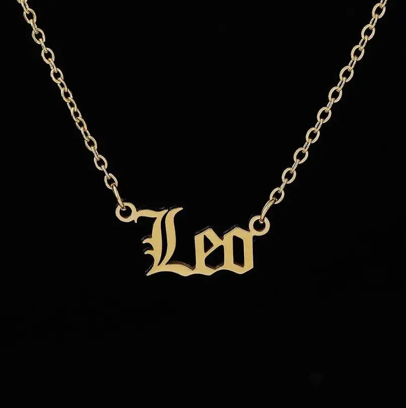 Zodiac Constellation Pendant Necklace