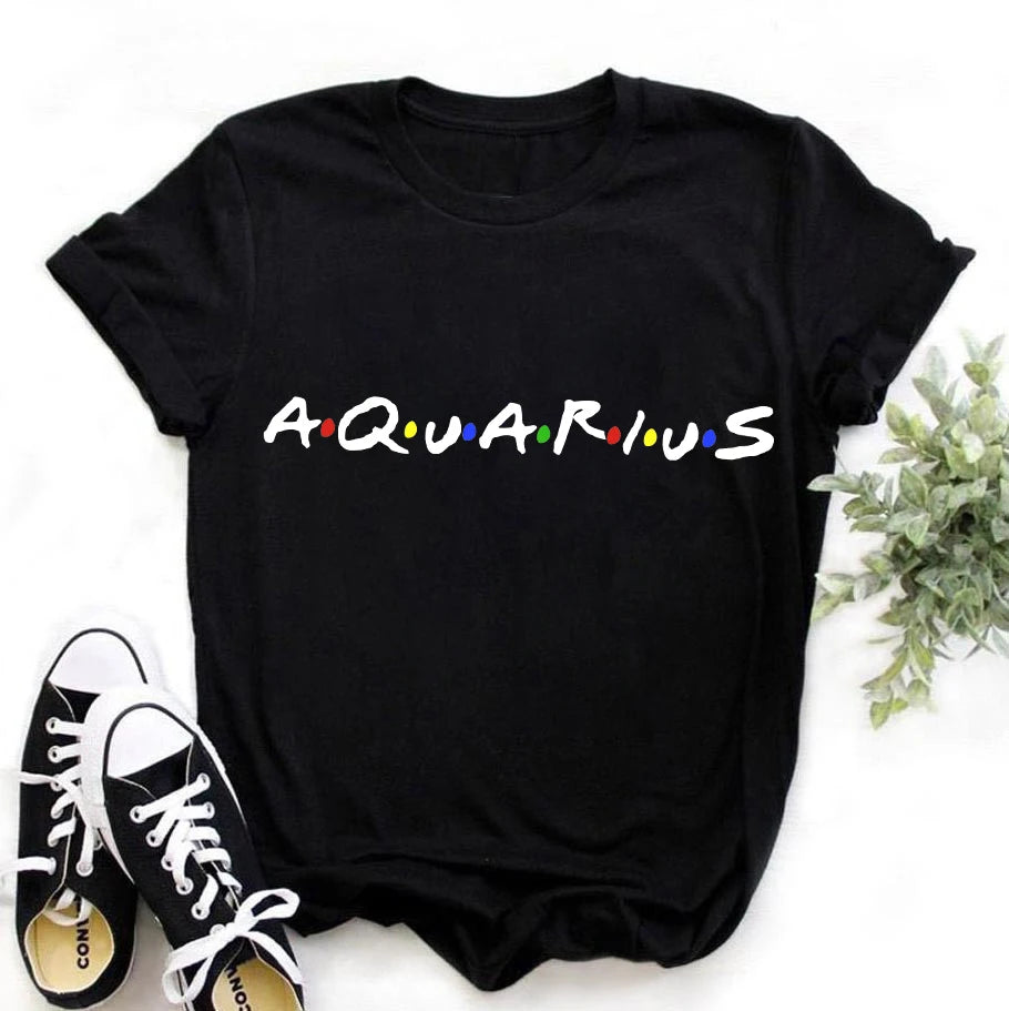 Casual Zodiac Sign T-shirt