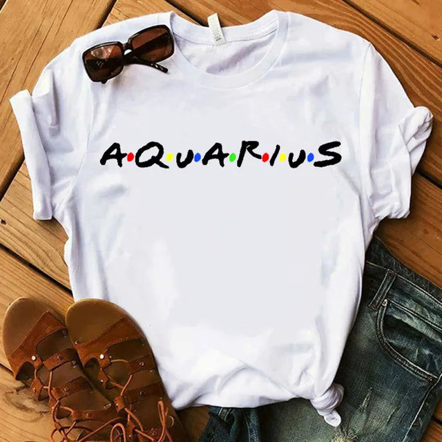 Casual Zodiac Sign T-shirt