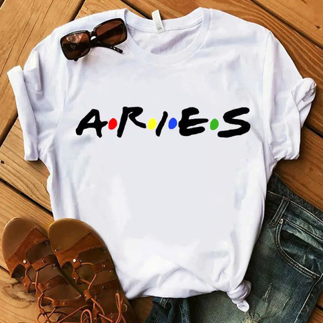Casual Zodiac Sign T-shirt