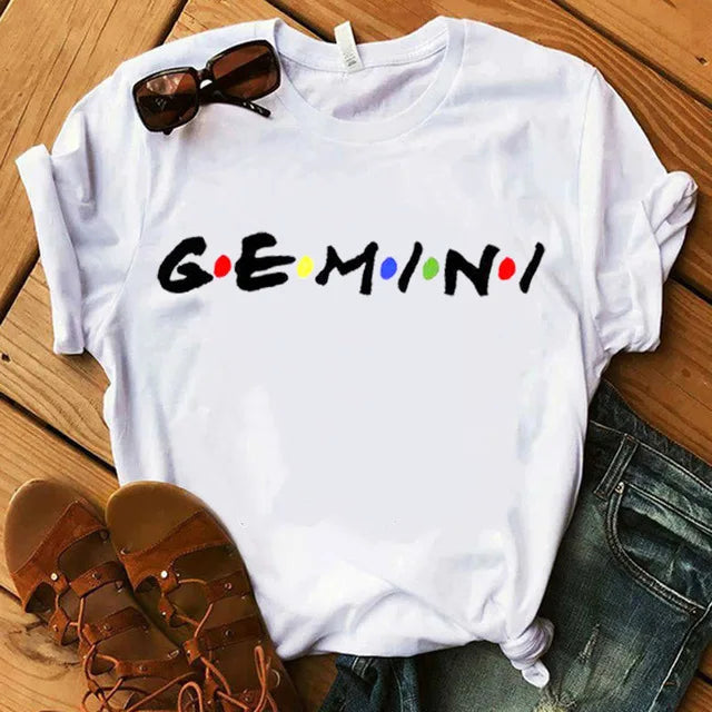 Casual Zodiac Sign T-shirt