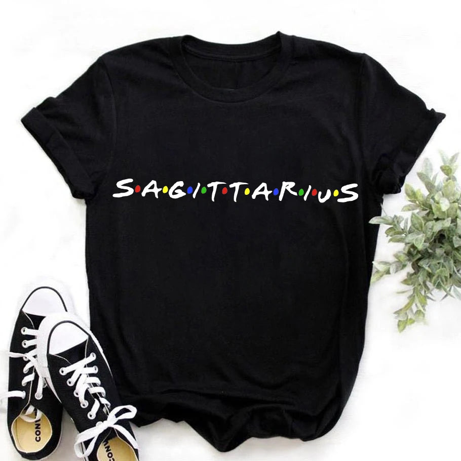 Casual Zodiac Sign T-shirt