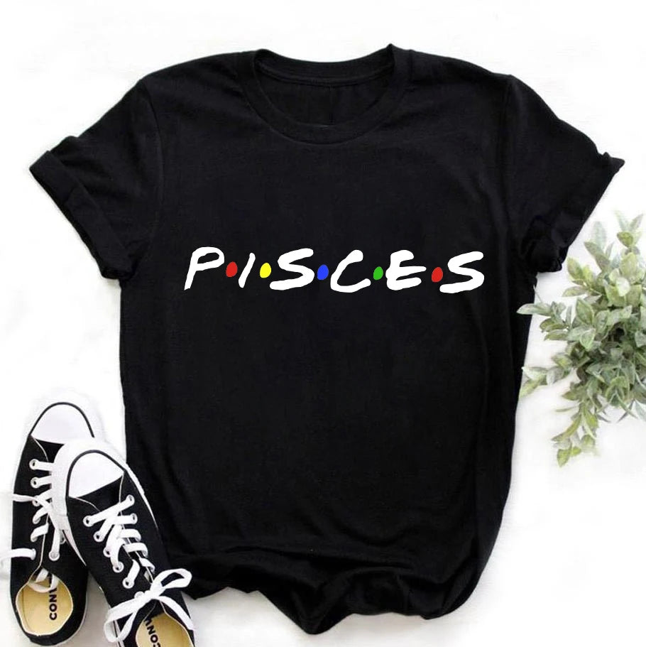 Casual Zodiac Sign T-shirt