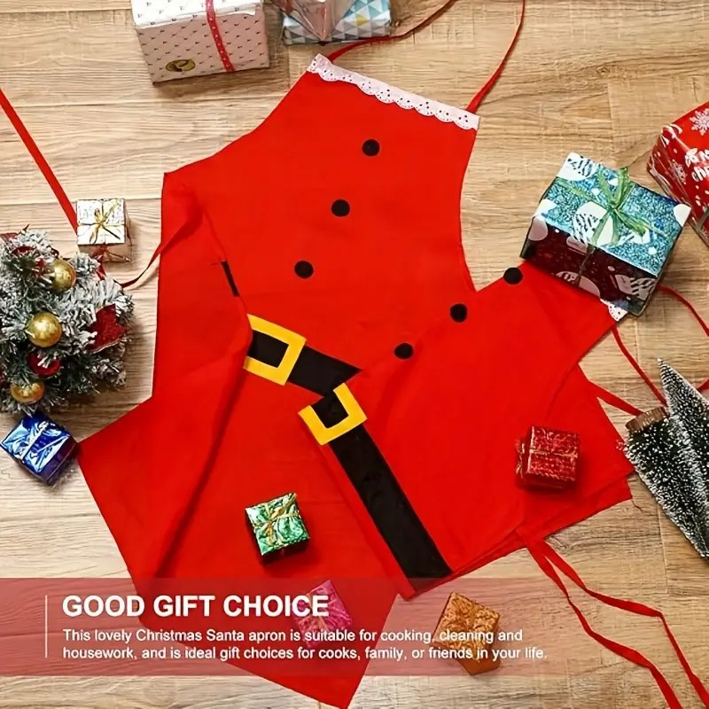 Santa Design Christmas Apron