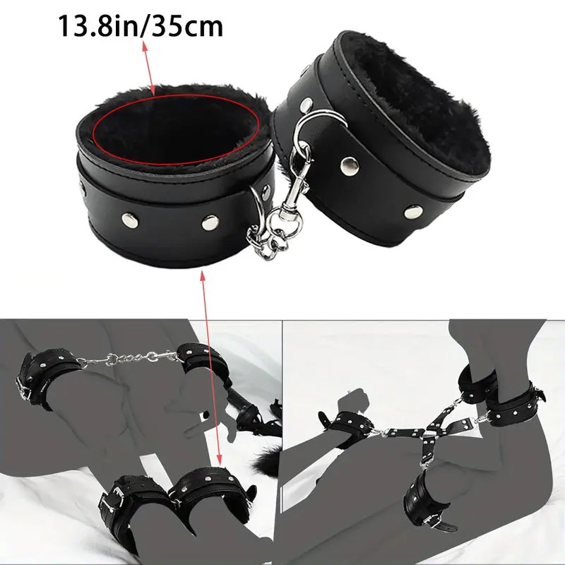10 Pcs Leather Bondage Sets Sex Product